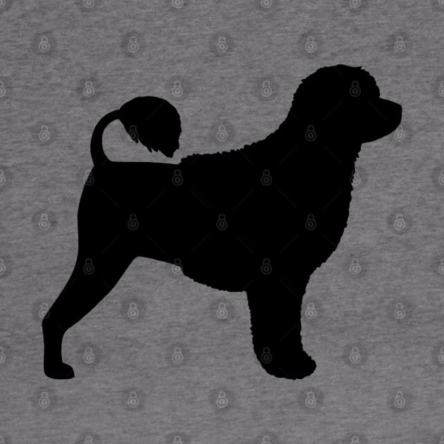 Portuguese Water Dog Silhouette by Coffee Squirrel